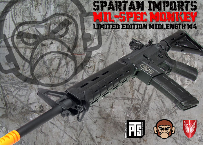 Mil-Spec Monkey PTS Midlength M4 EBB Limited Edition Black