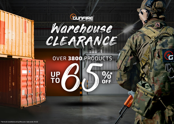 Gunfire Warehouse Clearance Sale 2020