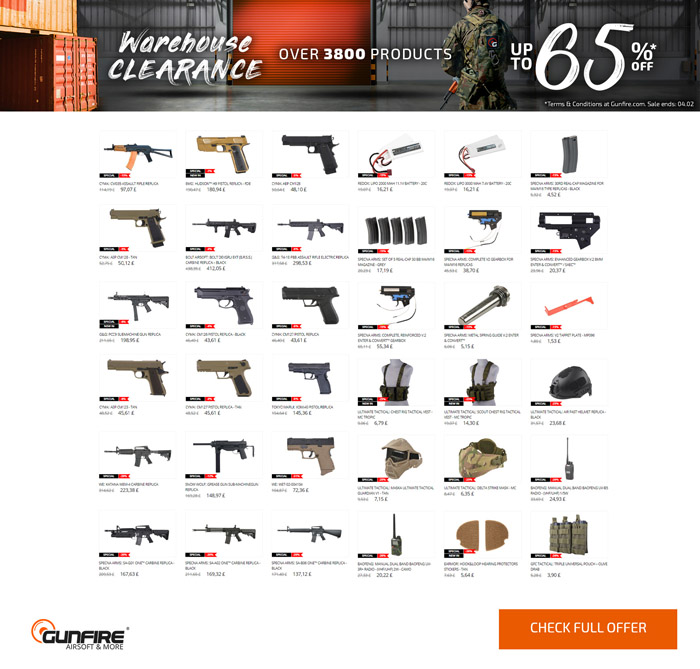 Gunfire Warehouse Clearance Sale 2020 02