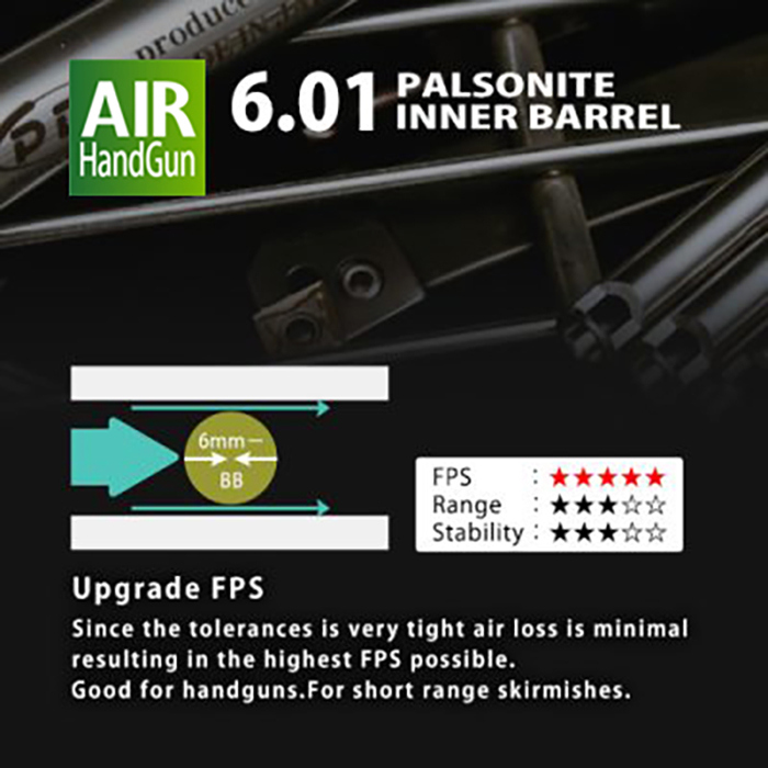 PDI 6.01 Palsonite Inner Barrel 92mm for Tokyo Marui Colt M1911A1 -2