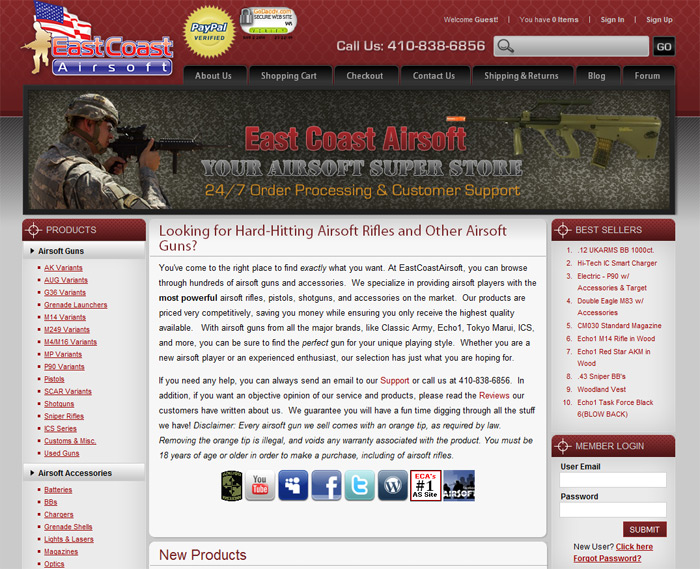 East Coast Airsoft Permanent Contest Popular Airsoft