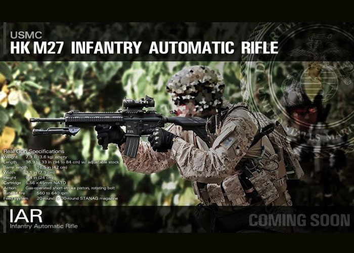 Umarex USMC M27 IAR GBB Rifle Pre-Order | Popular Airsoft