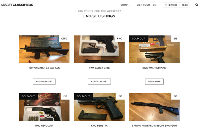 Airsoft Classifieds Website Launched | Popular Airsoft: Welcome To The ...