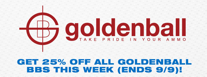 Airsoft Megastore: 25% Off All Goldenball BBs | Popular Airsoft ...