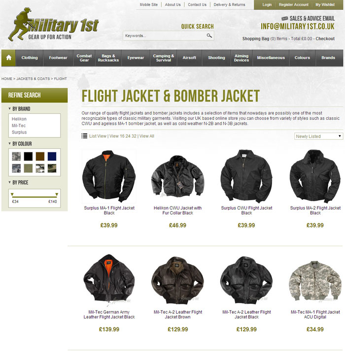 Military hot sale 1st jackets