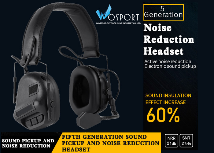 WoSport 5th Generation Sound Pickup & Noise Reduction Headset