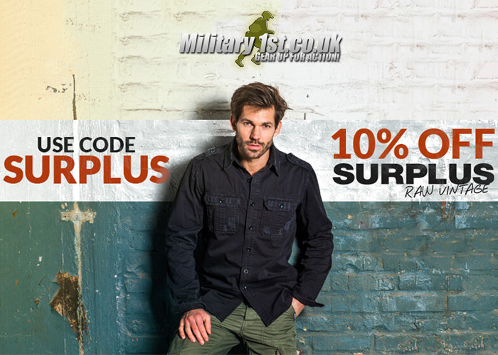 Military 1st 10% Off On Surplus Items
