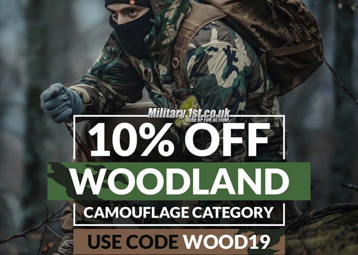 Military 1st Woodland Camo Gear Sale