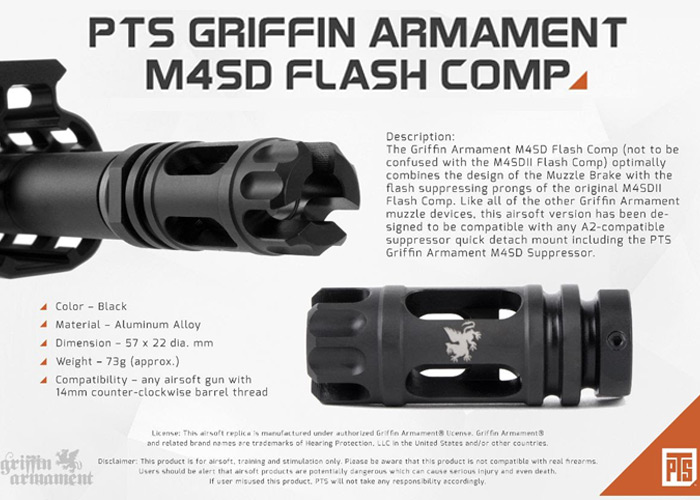 PTS Griffin Armament M4SD Flash Comp