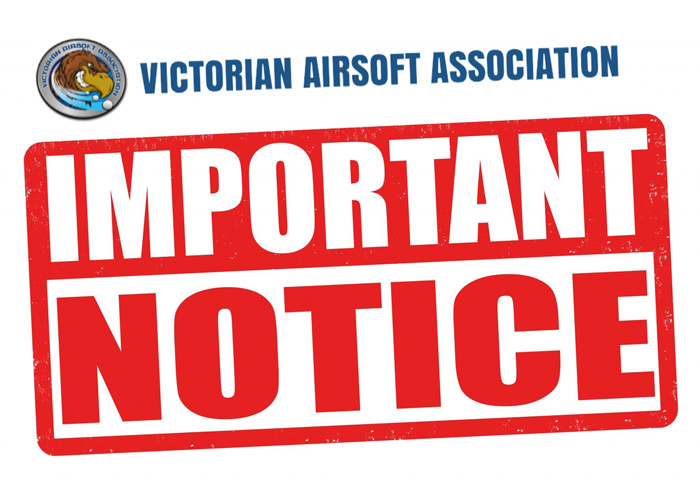 Victorian Airsoft Association Announcement
