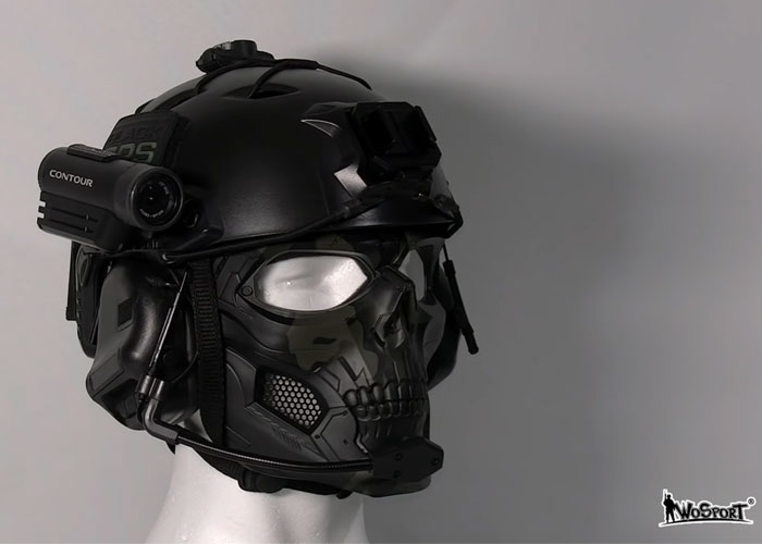 Airsoft Mike WST Gen 5 Headset & Skull Messenger Mask