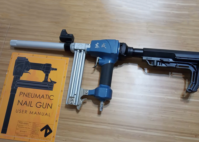 Pneumatic Nail Gun: AR15 Stock Install