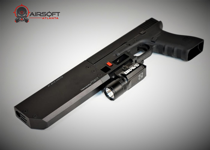 Airsoft Atlanta Echo1 CNC SD17 Glock 17 Long Suppressor