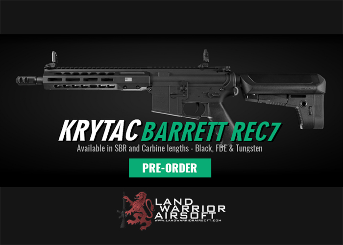 Land Warrior Airsoft: Krytac Barrett REC7 Pre-Order