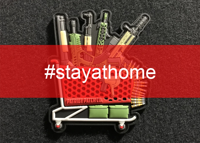 #StayAtHome Patriot Patch Gun Shopping Cart