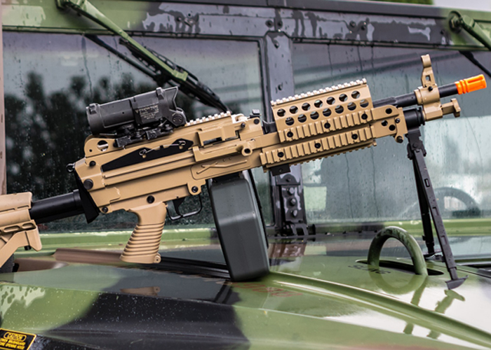 Evike.com: Cybergun FN M249 AEG In Tan