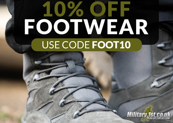 Military 1st: 10% Off On Footwear