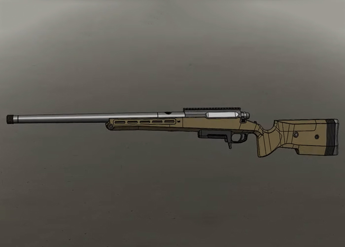 Silverback Airsoft TAC-41 Bolt Action Airsoft Sniper Rifle 3D Presentation