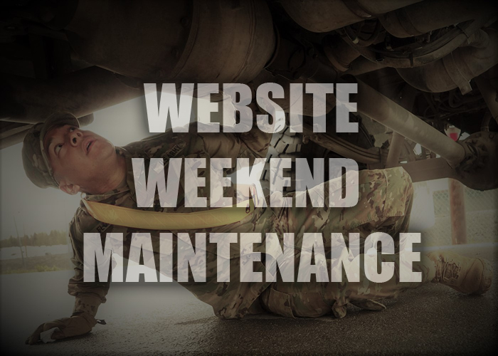 Website Maintenance Weekend