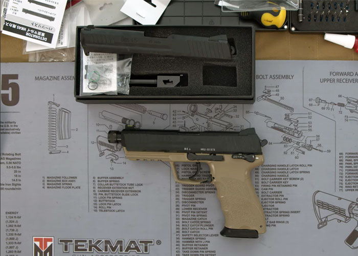 Azrel Tokyo Marui HK45 Slide & Internals Upgrade