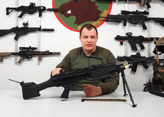 Tom's Airsoft Channel Another Look At The A&K M249 LMG AEG