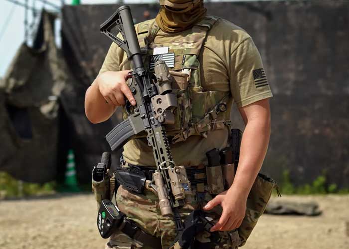 Kakasi Tactical Geissele MK4 FBI HRT Inspired VFC M4 GBB Rifle