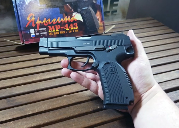 Timerzanov Airsoft: Raptor Airsoft MP443 Grach Gas Blowback Pistol