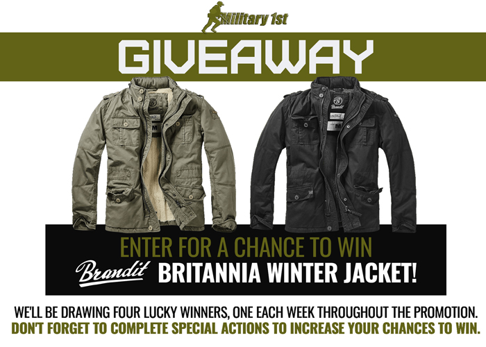 Military 1st Brandit Britannia Winter Jacket Giveaway