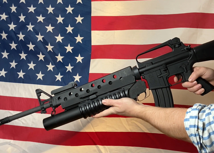 Custom Tokyo Marui Colt M16A2 NGRS With G&P M203 | Popular Airsoft