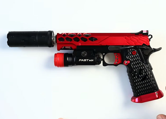 MOS Red Custom Tokyo Marui Hi-Capa 5.1