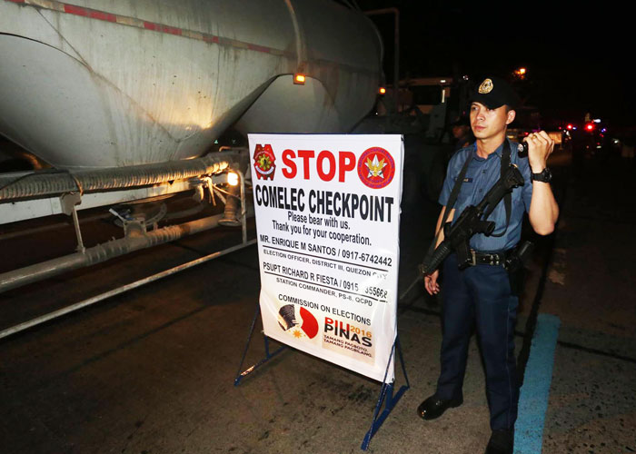 PNP COMELEC Checkpoint 2016