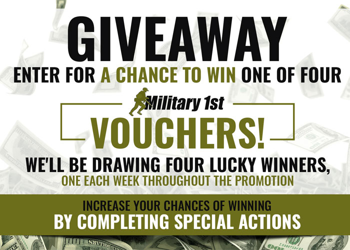 Military 1st Vouchers Giveaway 2022