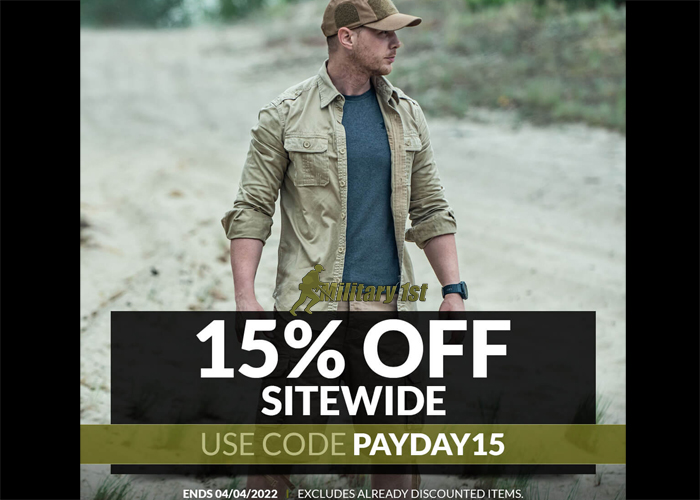 Military 1st Items At 15% Off