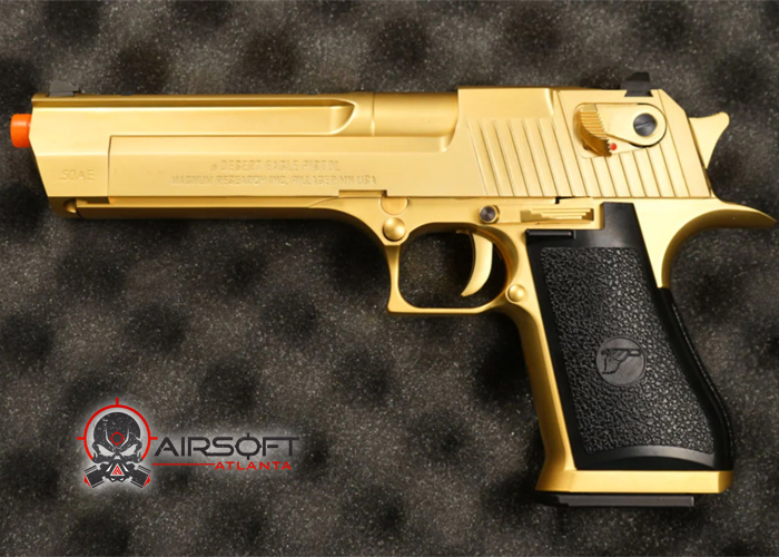 Airsoft Atlanta Desert Eagle .50 AE GOLD GBB Pistol