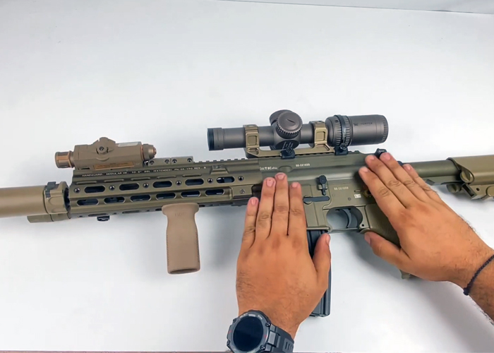 Airsoft Lab Fully Upgraded Tokyo Marui HK416 Delta NGRS Sound Test