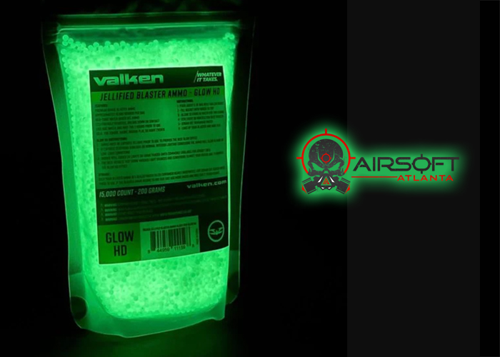 Airsoft Atlanta Valken GelBlaster Ammo GLOW Tracer HD