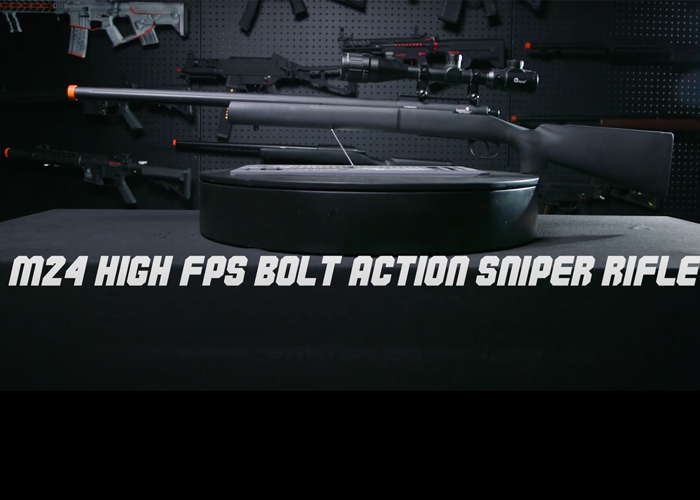Lancer Tactical M24 Bolt Action Airsoft Sniper Rifle