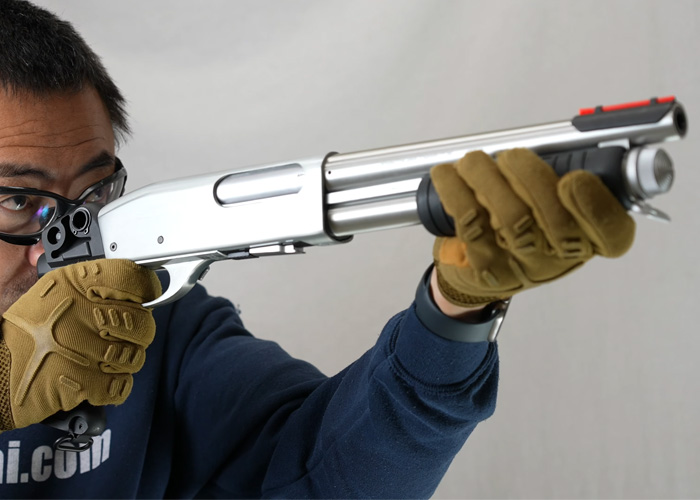 Mach Sakai: S&T M870 Silver Short Marine Magnum