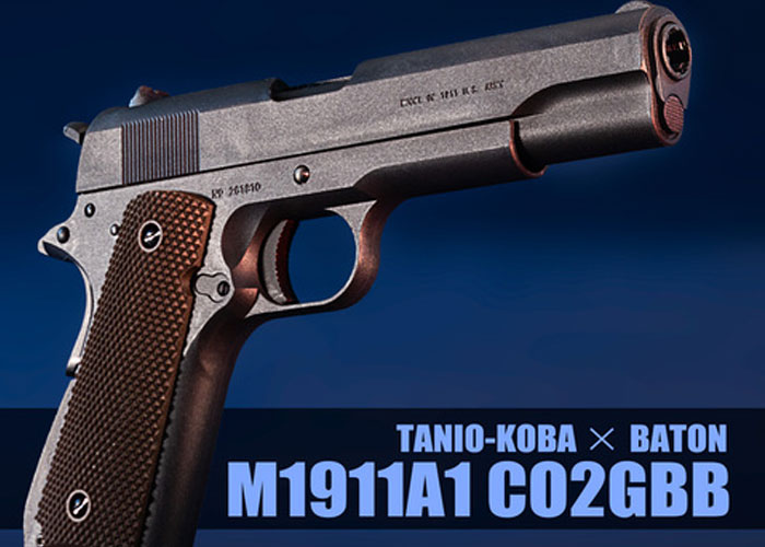 Mokie Paddock Tanio Koba/Baton M1911A1 CO2 Blowback Pistol