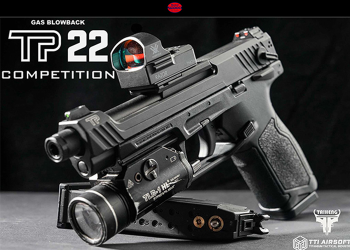 Mokie Paddock TTI Airsoft TP22 Competition GBB Pistol