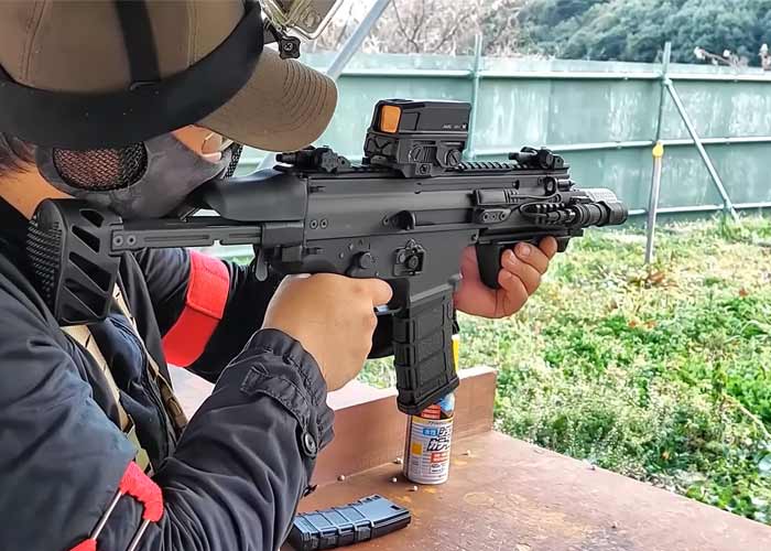 Simo Bolt Airsoft SCAR-SC BRSS Shooting Test