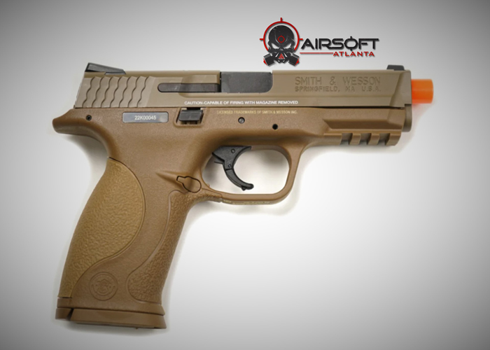 Airsoft Atlanta: S&W M&P 9 GBB Pistol In Tan | Popular Airsoft