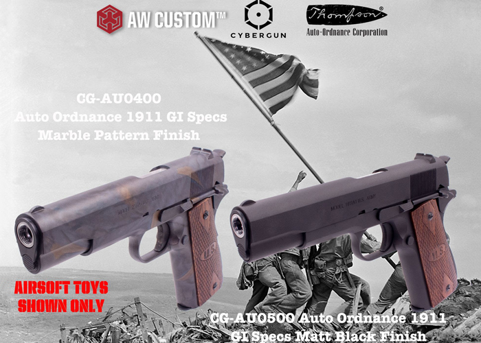 AW Custom Cybergun Auto Ordnance 1911 GBB Pistols