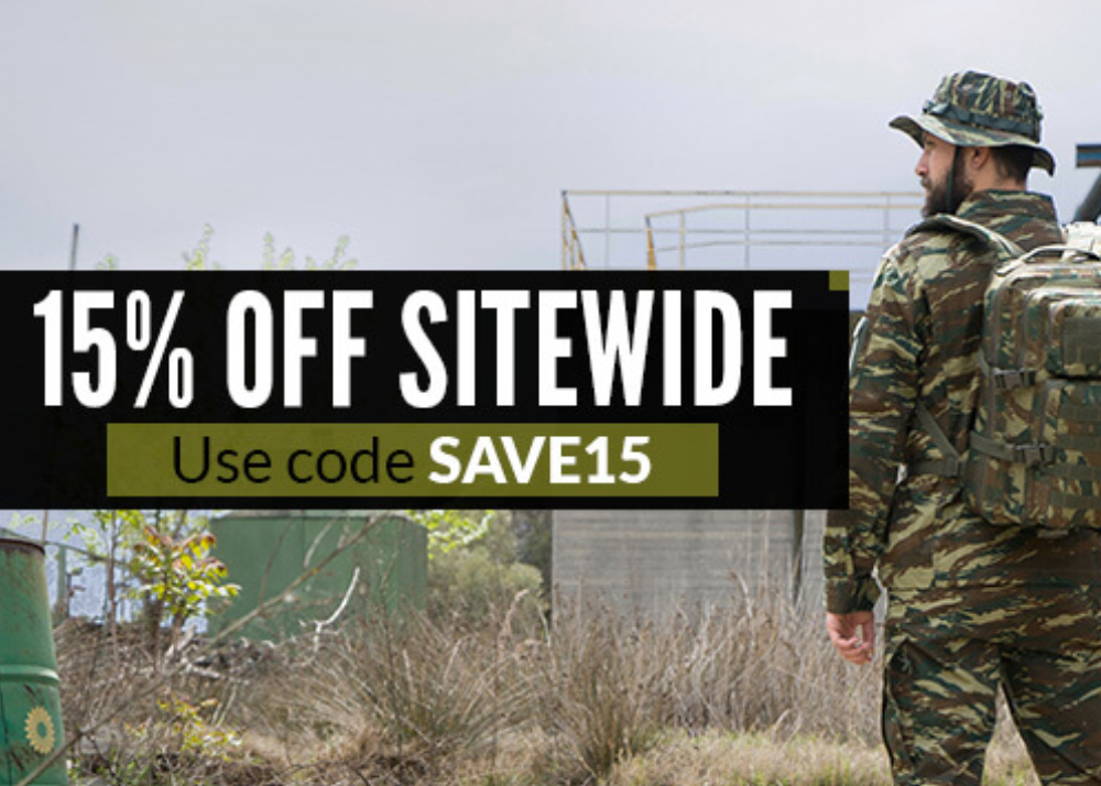 Military 1st May 2023 15% Off Sitewide Sale