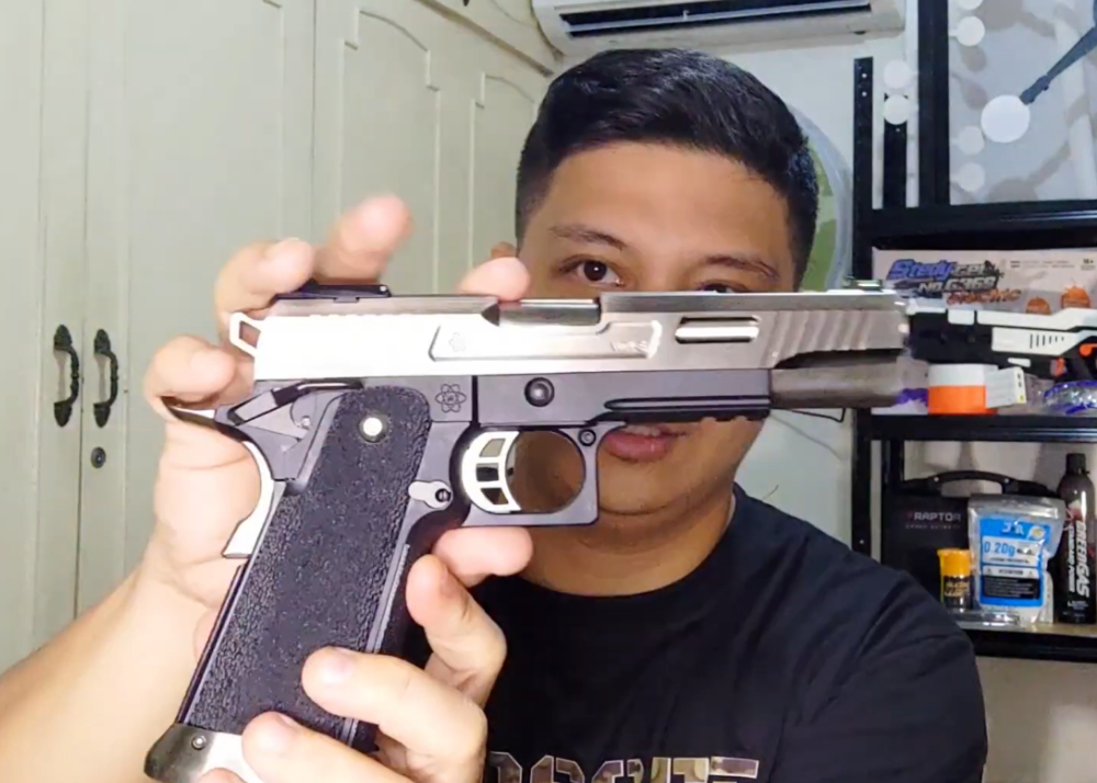Airsoft Zeel WE Force Hi-Capa 5.1 T-Rex Silver GBB Pistol