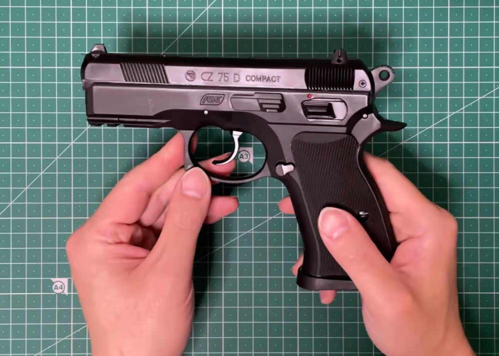 Oji Shooter S2S CZ75D Compact Fixed Slide Gas Pistol