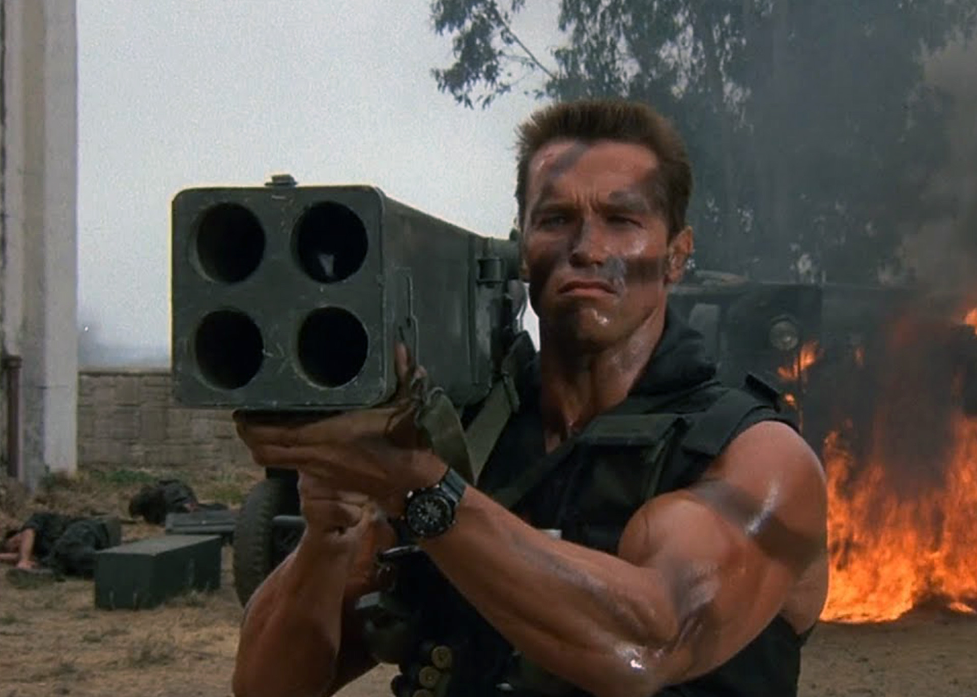 Arnold Schwarzenegger in "Commando"