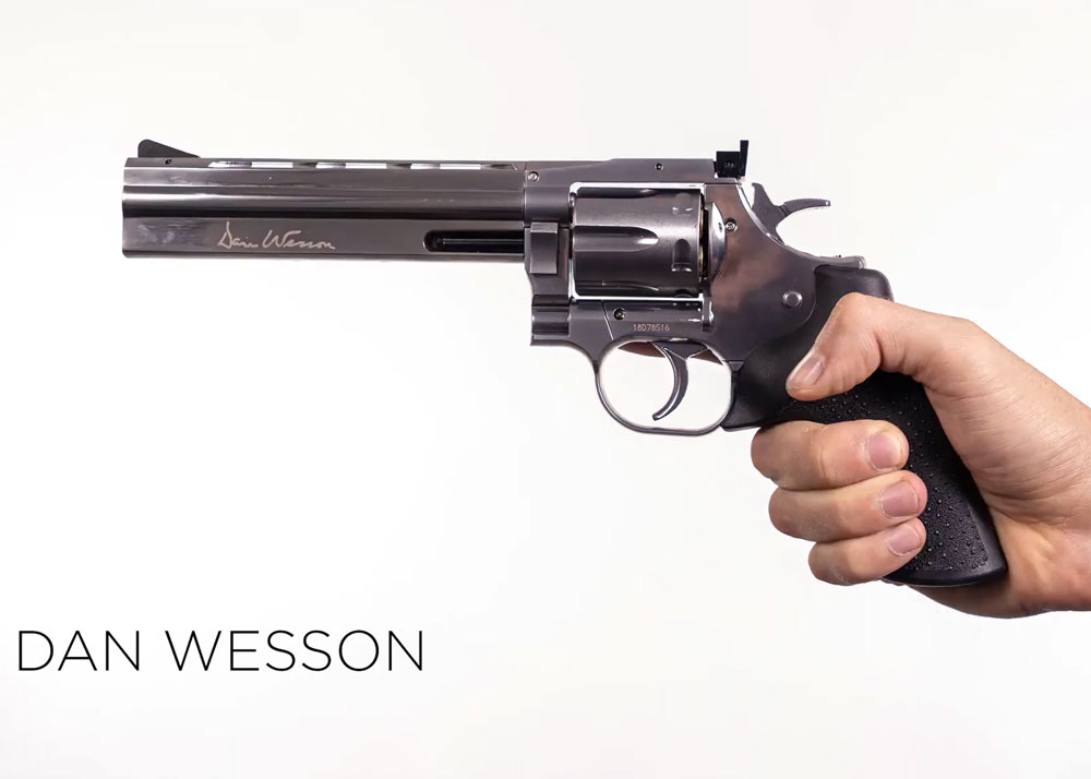 Revólver Magnum CO2 Dan Wesson ASG Full Metal 