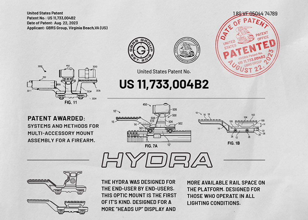 GBRS Awarded Patent For Hydra Mount