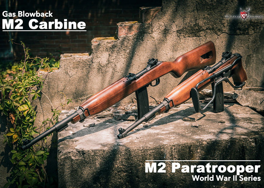 King Arms M2 Paratrooper & Carbine GBBs